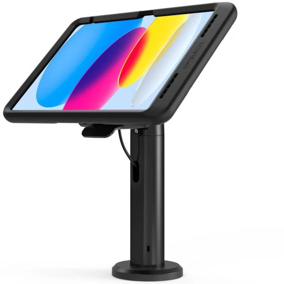 Borne iPad de table Amovible avec Charge sans fil et Transfert de données - Maclocks - PowerMove Rise
