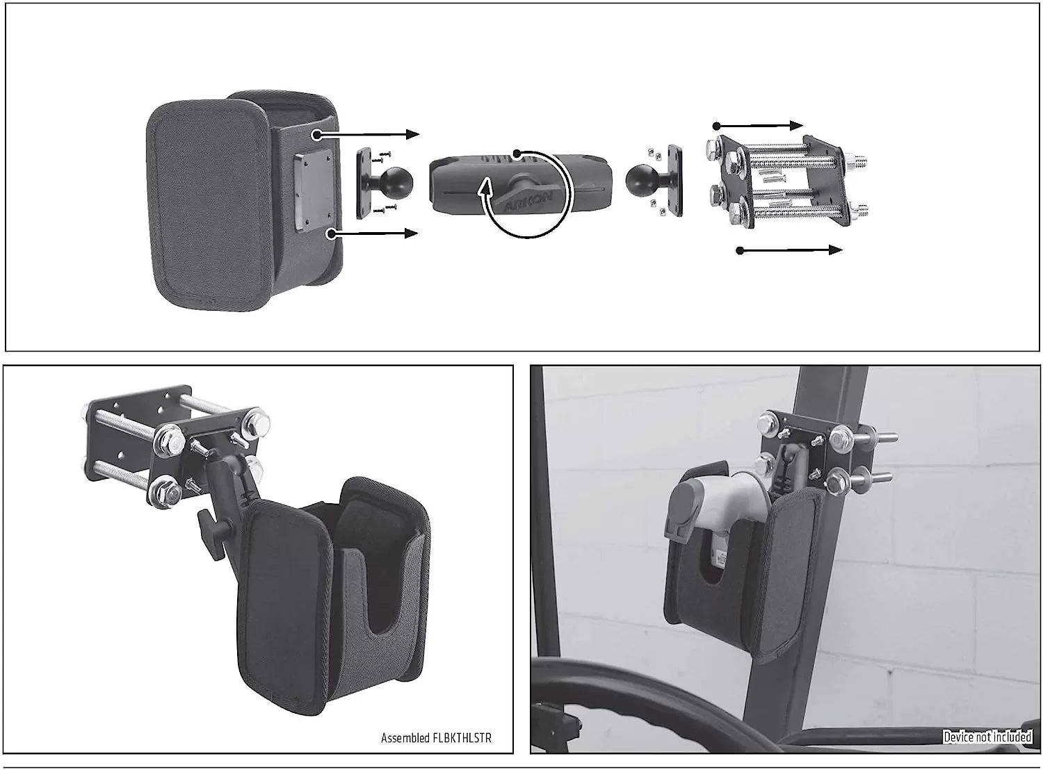 Bras articulé fixation magnétique lecteur code barre véhicule chariot  voiture