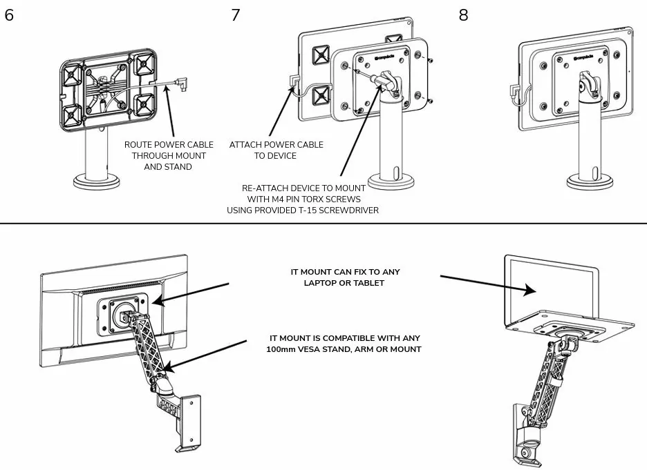 Support VESA pour PC et MAC