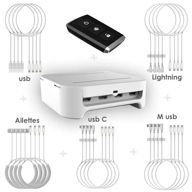 Kit sécurisation présentoir boutique électronique